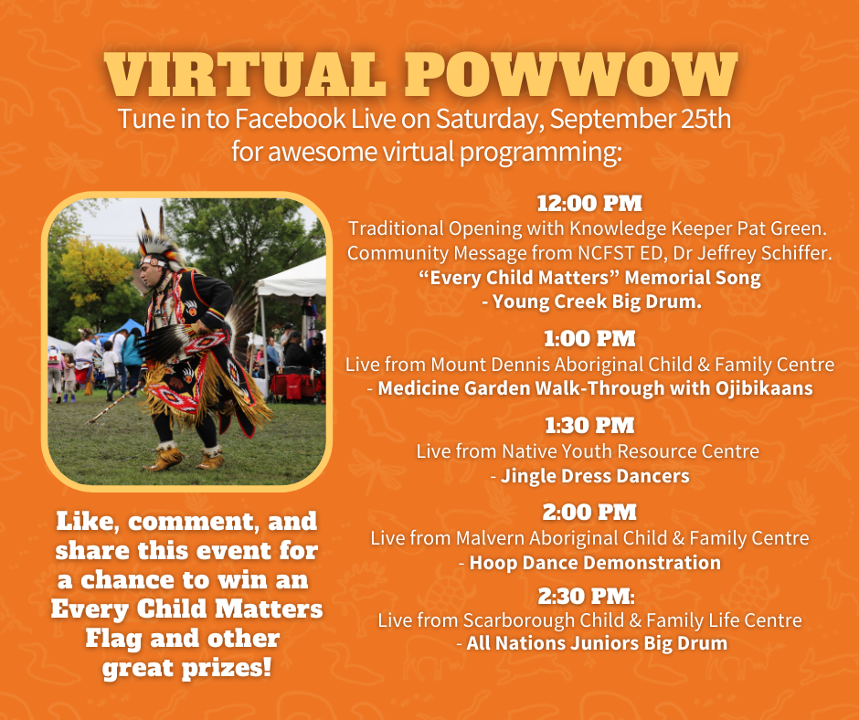 24th Annual Community Pow wow virtual event and giveaway day