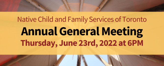 AGM Invite image inside of a tipi
